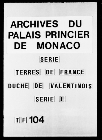 Grane. Terrier :Répertoire général en trois parties du dernier terrier, 1758.Pièces concernant la confection du terrier, 1755-1760.Cahier contenant la table alphabétique des possesseurs de fonds, 1759.