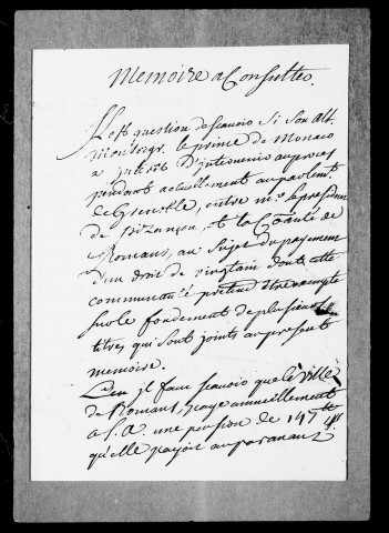 Droit de vingtain, 1718-1720.
Droits de greffe, 1690-1742.
Règlement du péage (imprimé), 1613.