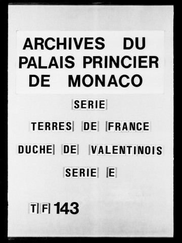 Baux :Baux à ferme du duché et pièces y relatives : mémoires, déclarations, procurations, etc., 1760-1784.