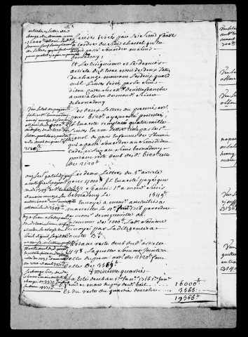 Pièces justificatives des comptes, 1716-1717.