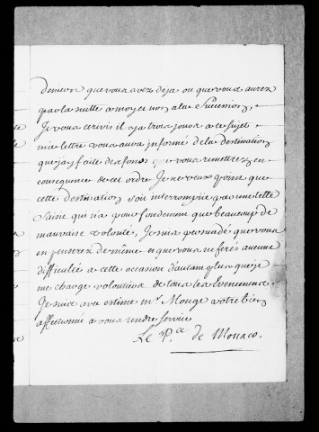 Correspondance :Lettres des Princes aux régisseurs et fermiers, 1731-1743.