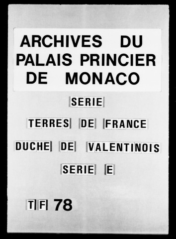 Péages de Montélimar :Péages par eau et par terre : mémoires, lettres missives, tarifs, 1702-1768.Droit d'amortissement, paulette, écheut des boucheries, fours, leyde, alberge des bestiaux, petit-scel, 1642-1772.