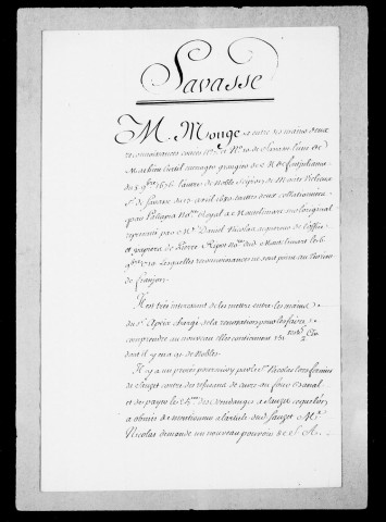 Sauzet, Savasse, Saint-Marcel :Etats, notes, mémoires concernant ces seigneuries, reconnaissances, offices, baux à ferme, péage, 1645-1770.