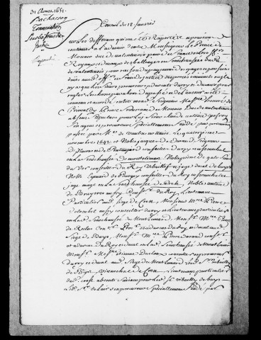 Consultations, transactions, mémoires.
Ordonnances des princes de Monaco touchant la personne du droit annuel à eux dû par les administrateurs de la justice. 1667-1755.