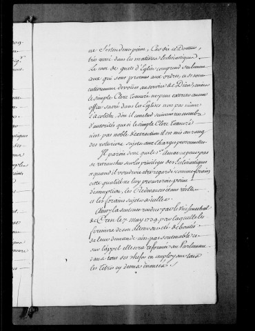 Grane. Hameaux de Combemaure et de Roche-Chabrières :Hameau de Combemaure : copie d'une transaction de 1326 entre le comte de Valentinois et les moines d'Aiguebelle . arrêt du Parlement de Grenoble, procédures, 1674-1740.Hameau de Roche-Chabrières : mémoires, reconnaissances, acte d'albergement, pièces diverses, 1693-1708.