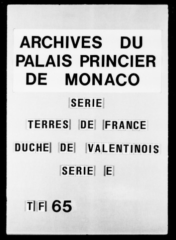 Pièces diverses concernant le règlement de l'Hôtel de Ville, la Justice, 1644-1761.