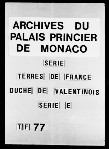 Montélimar. Eaux :Eaux : arrosage, dérivation. Mémoires, lettres missives, etc., 1680-1771.