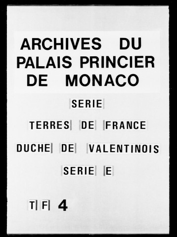 Procès-verbaux de mise en possession du duché, 1642-1650.