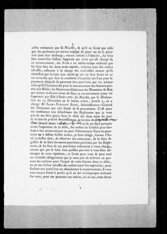 Greffes : Procédures au sujet des greffes, mémoires, réclamations, 1787.