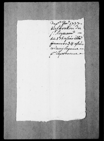 Déclarations des marchands ayant passé des blés sans payer les droits, 1737-1738.