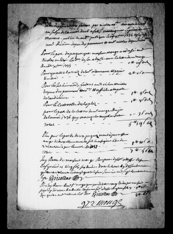 Pièces justificatives des comptes : Reçus, décomptes, factures, etc., 1667-1672.