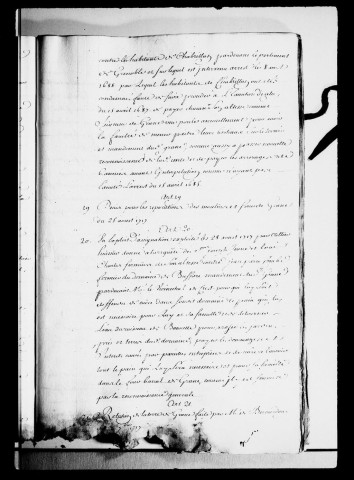Inventaire des titres :Inventaire des titres du duché après le décès du Sr Sigaldi à Valence, 1734 .
