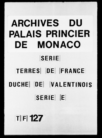 Correspondance :Lettres de M. Tannoron, 1759-1764.Lettres de M. Vaussenas, 1760-1763.Lettres diverses, 1760-1764.