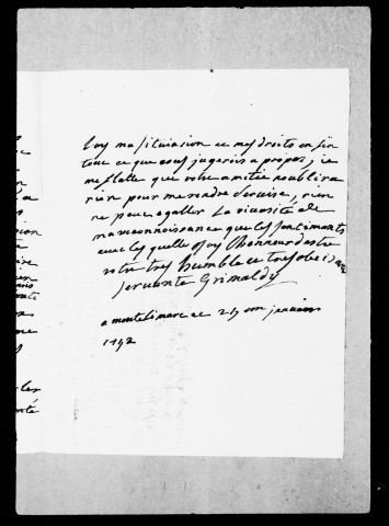 Correspondance :Lettres missives, 1754-1759.